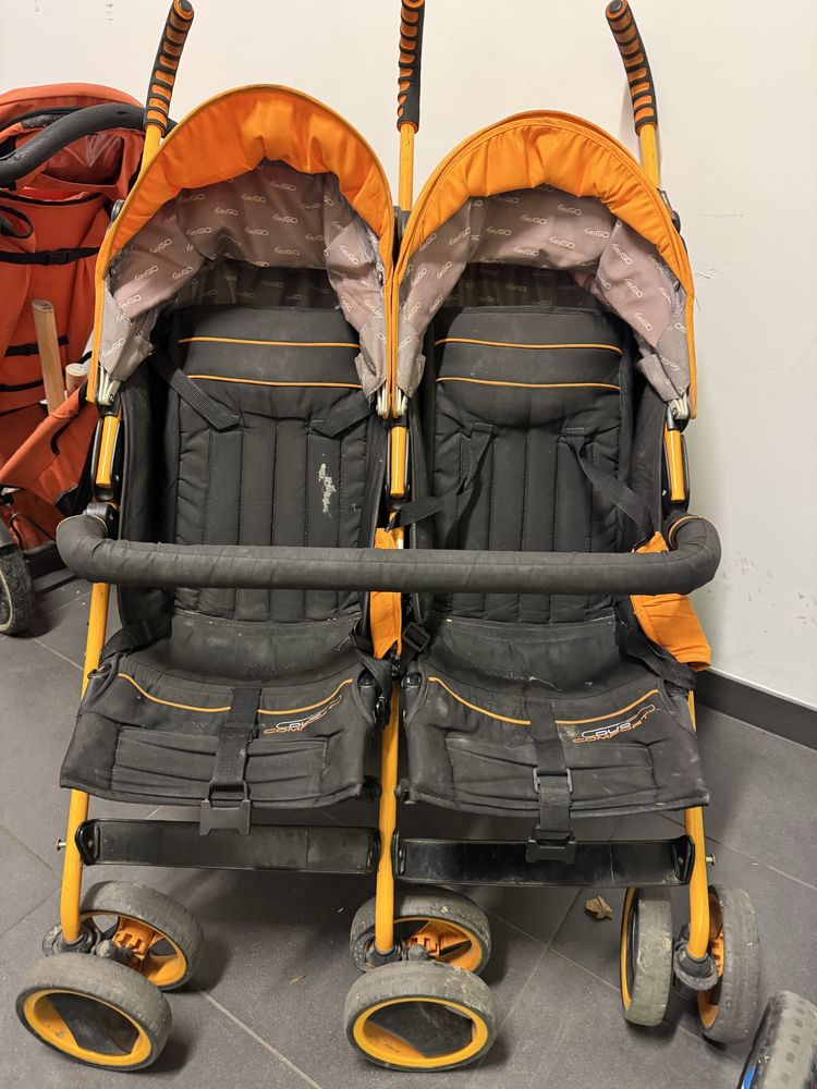 Easy Go DUO Comfort wózek podwójny bliźniaków bliźniacy