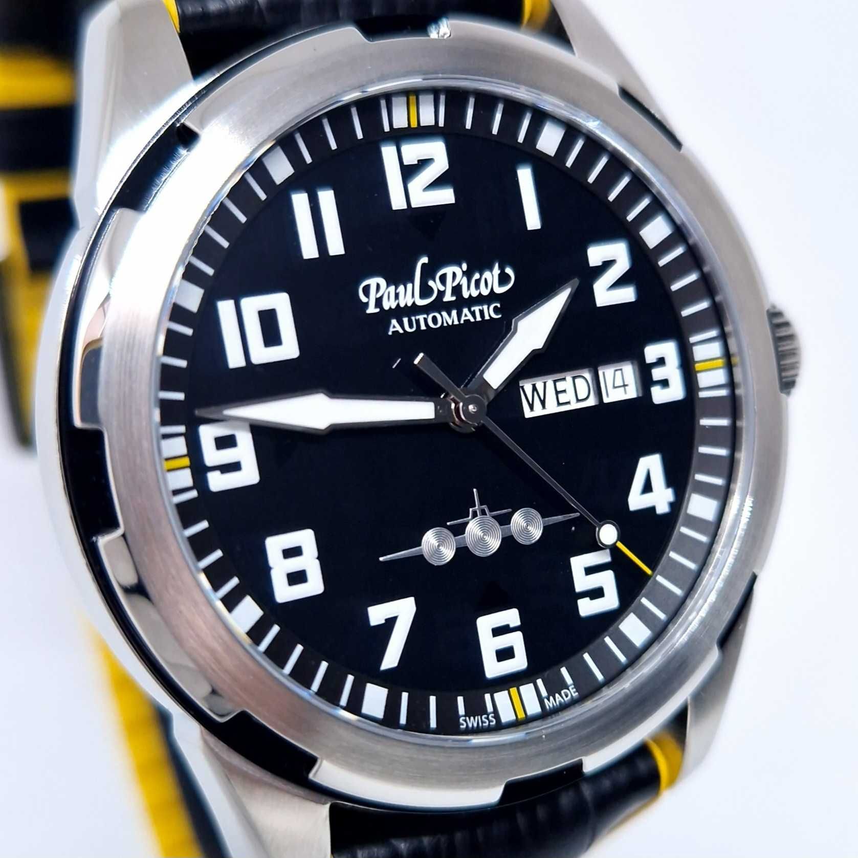 Paul Picot Pilot 42mm Black Black P2053.SGN.9111.3314-B