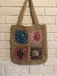 Torba średnia handmade "Retro Granny Chic"