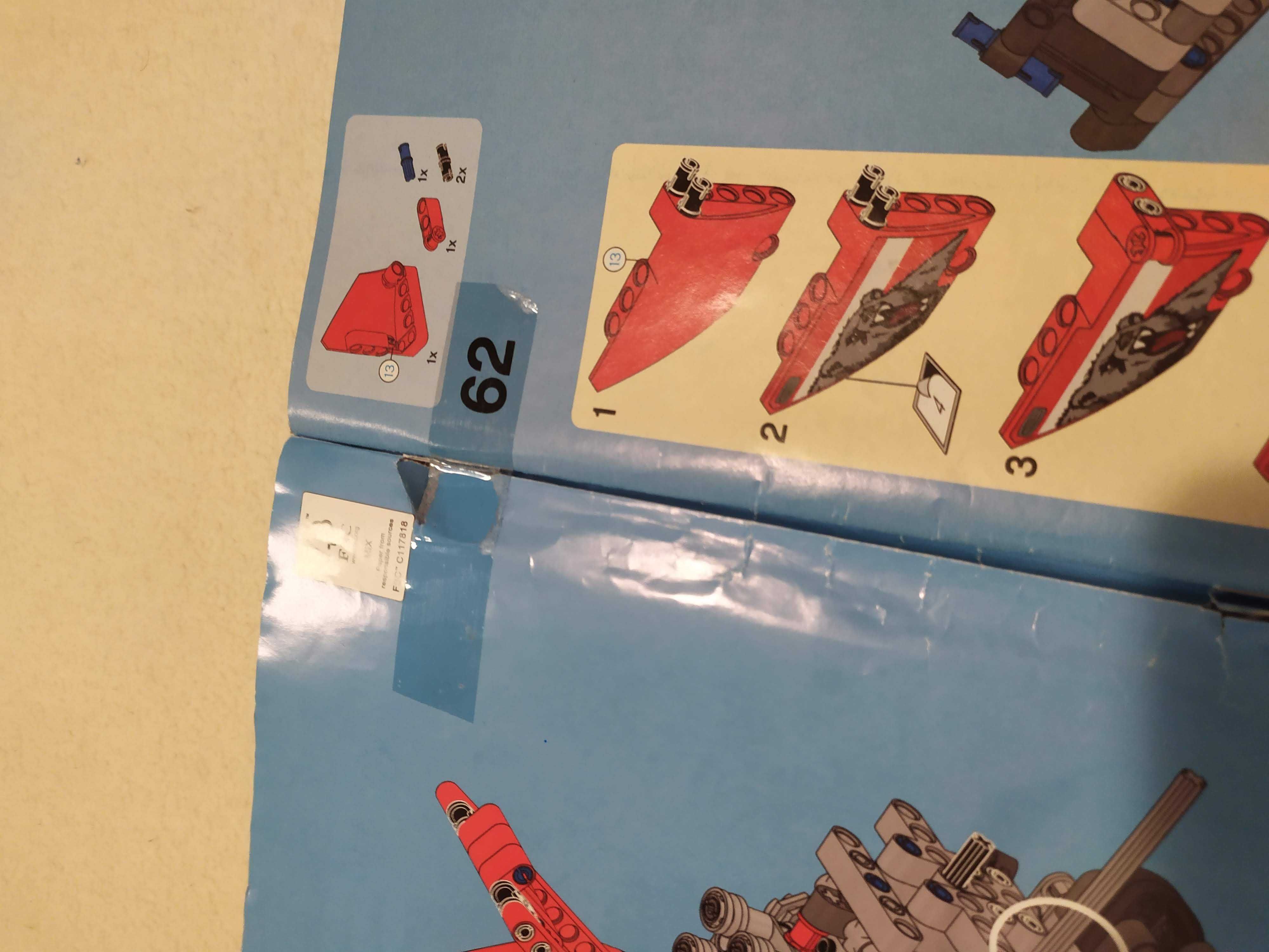 LEGO Technic 42029 rozłożony z pudełkiem i instrukcjami