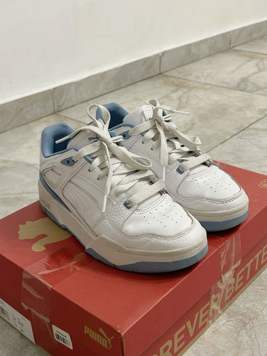 Puma Slipstream Lth белого-голубого цвета