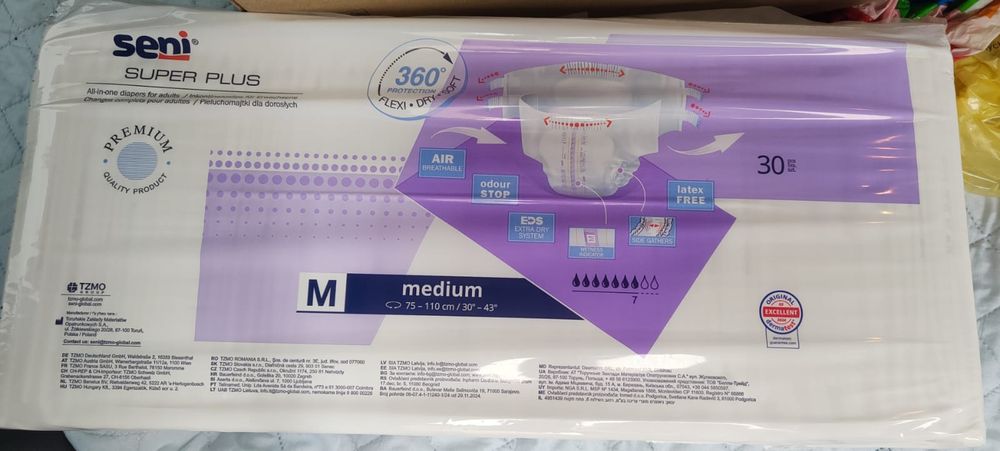 Pieluchy dla dorosłych rozmiar M