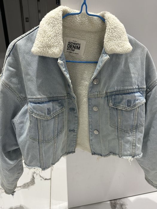 Джинсова куртка , утеплена, вкорочена Zara