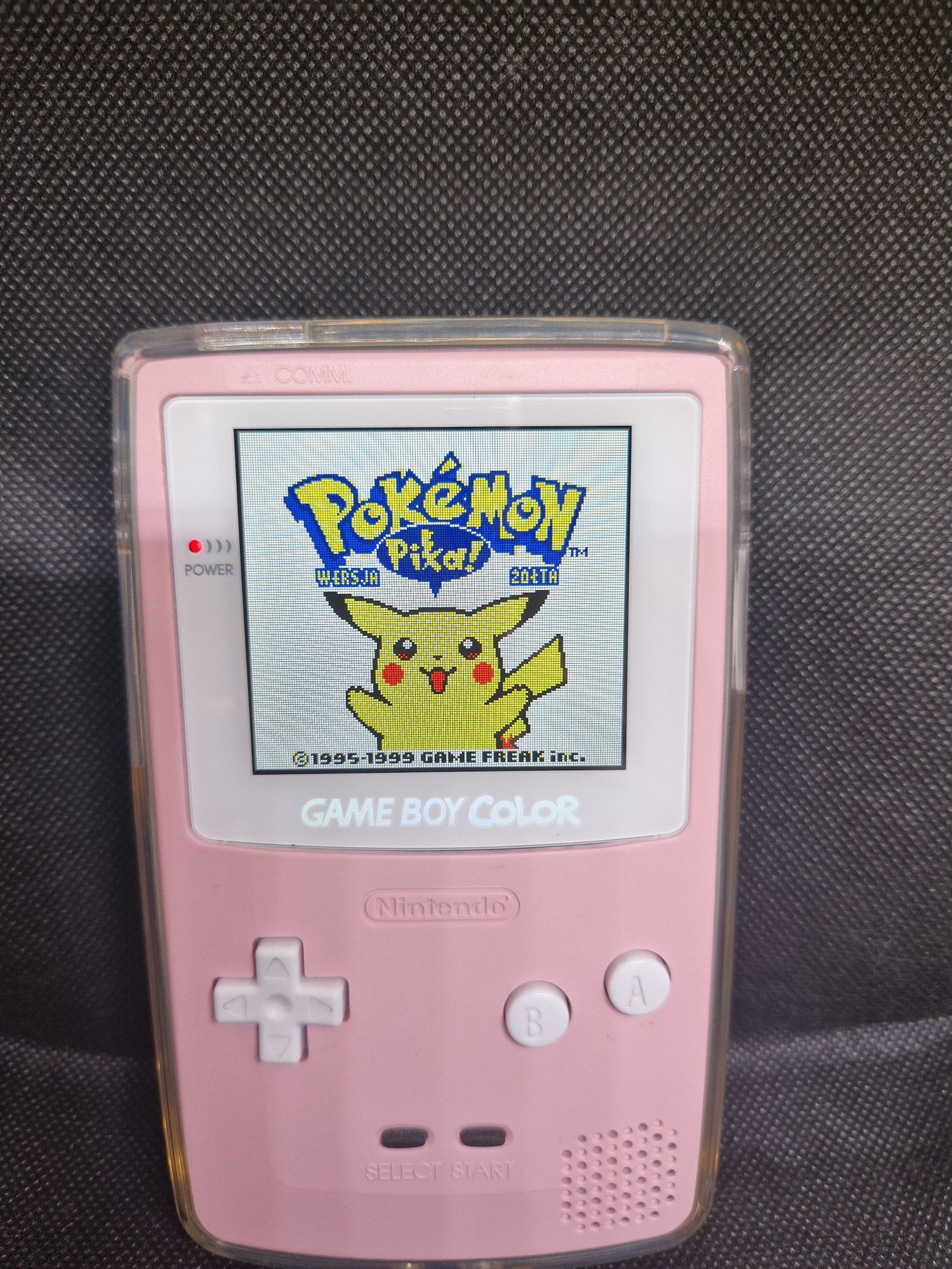 GameBoy Color IPS + podstawka +EZ Flash Junior