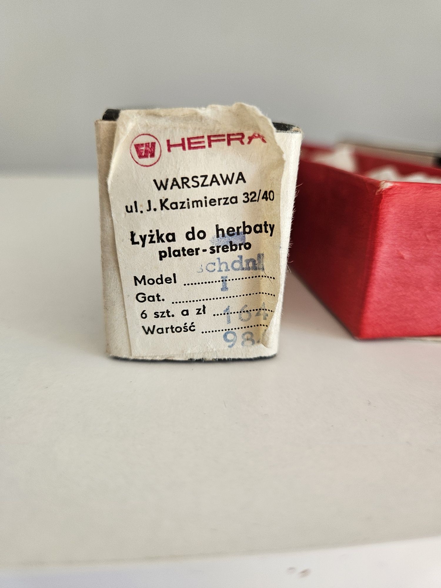 Zestaw 6 nowych łyżeczek HEFRA Warszawa Srebro - Plater