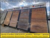 DUŻA płyta tarasowa Forbet GIGANTE 90x60 Tytan Nero Bianco Platino