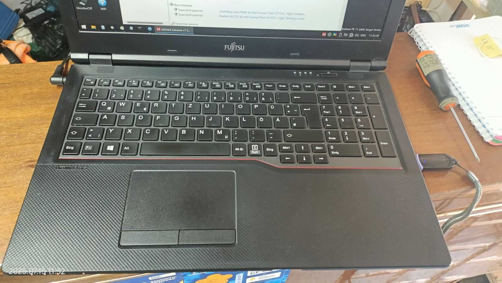Lifebook e459  (15.6 IPS/Core i5 8250/без RAM/без SSD/без з.у)