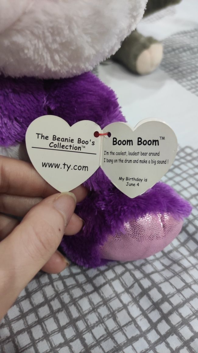 Іграшка м'яка TY Beanie Boo's Панда Boom Boom 25 см