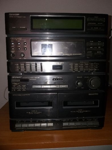 Aparelhagem Sharp Stereo Caixa 6 cds