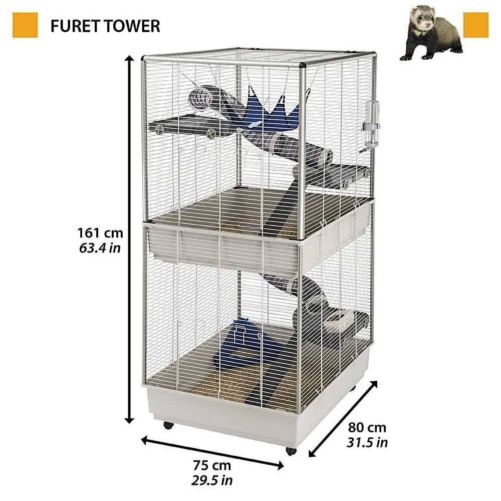 Клітка двоповерхова для шиншил Ferplast Furet Tower (Ферпласт)