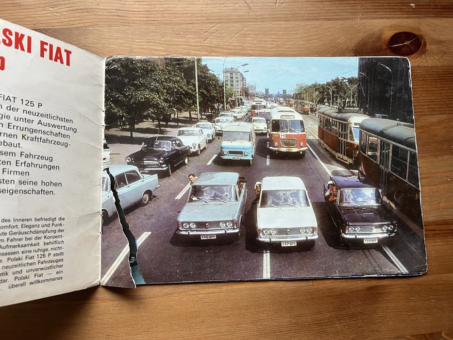 Prospekty Polski Fiat 125p instrukcja Duży Fiat