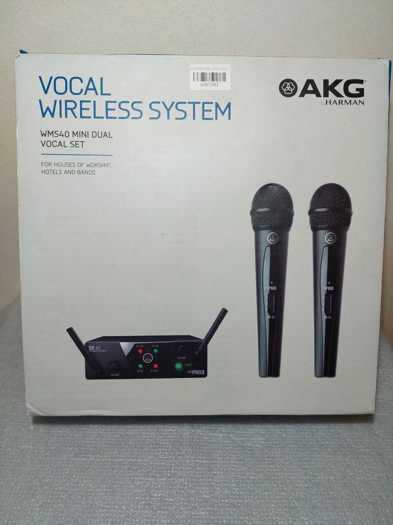 AKG WMS-40 MINI DUAL VOCAL SET podwójny mikrofon bezprzewodowy do ręki