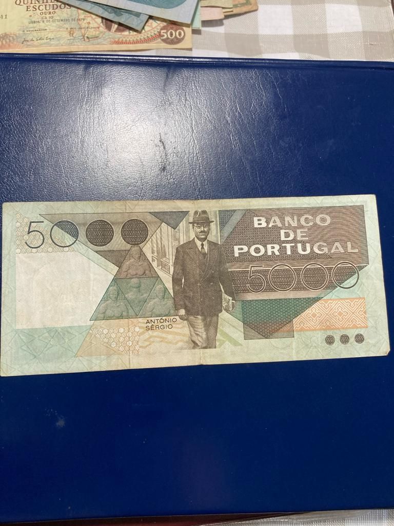 Nota de 5000$00, António Sérgio
