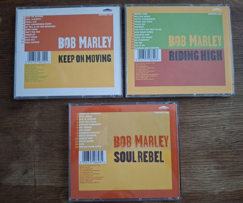 Продам 3 оригінальні CD  диски Bob Marley  1996 рік. Раритет. REGGAE.
