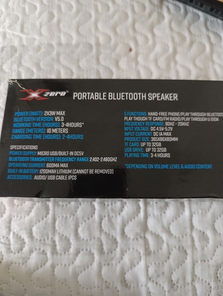 X-Zero Bluetooth Speaker