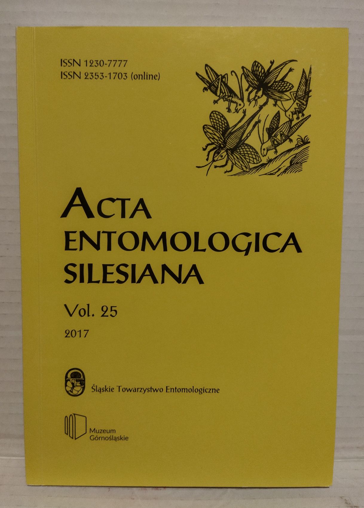 Acta entomologia Silesia na tom 25 rok 2017 Entomologia Biologia