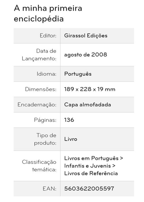 A minha primeira Enciclopédia