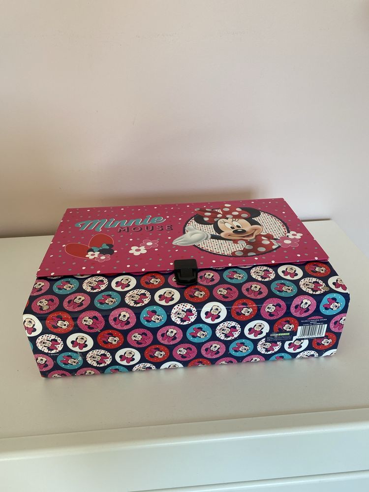 Teczka dziecięca Minnie Mouse z rączką gruba na rysunki do przedszkola