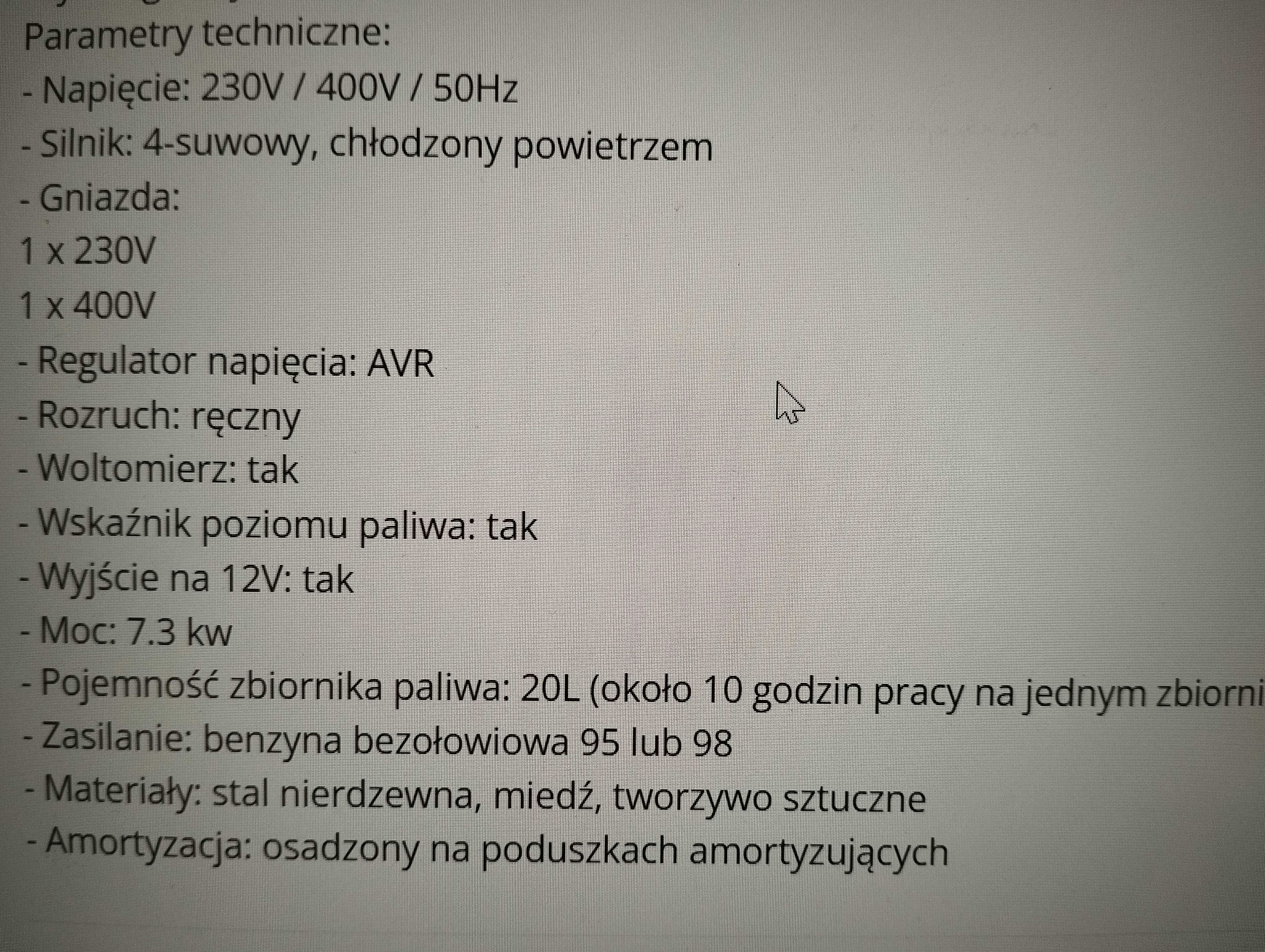 Agregat prądotwórczy Hilogerf H4820GRF