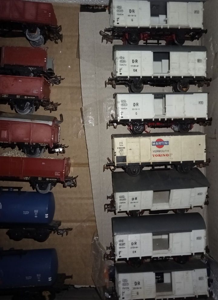 H0 Marklin Fleischmann Piko Roco Lima Wagon 62szt. Dźwig szutrowy