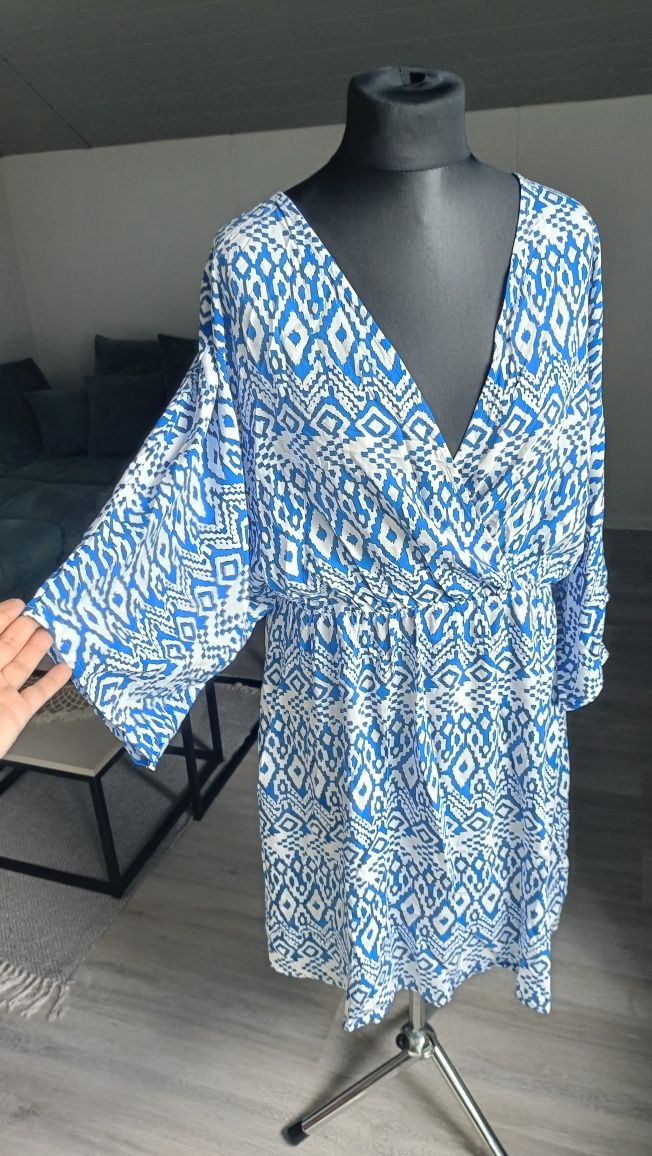 Nowa sukienka plus size 100% wiskoza 46 48 50 na wiosnę i lato