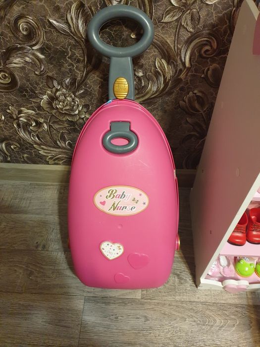 чемодан кровать смоби smoby для куклы беби борн baby born