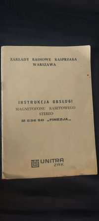 Instrukcja obsługi magnetofonu FINEZJA M536SD