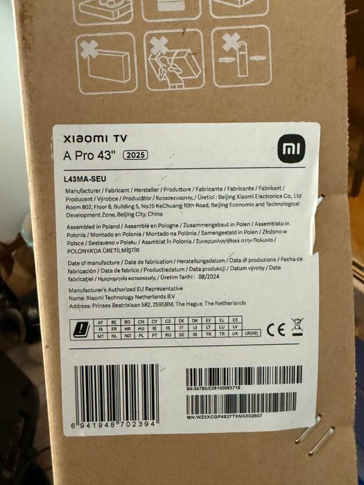 Телевизор Xiaomi TV A pro 43