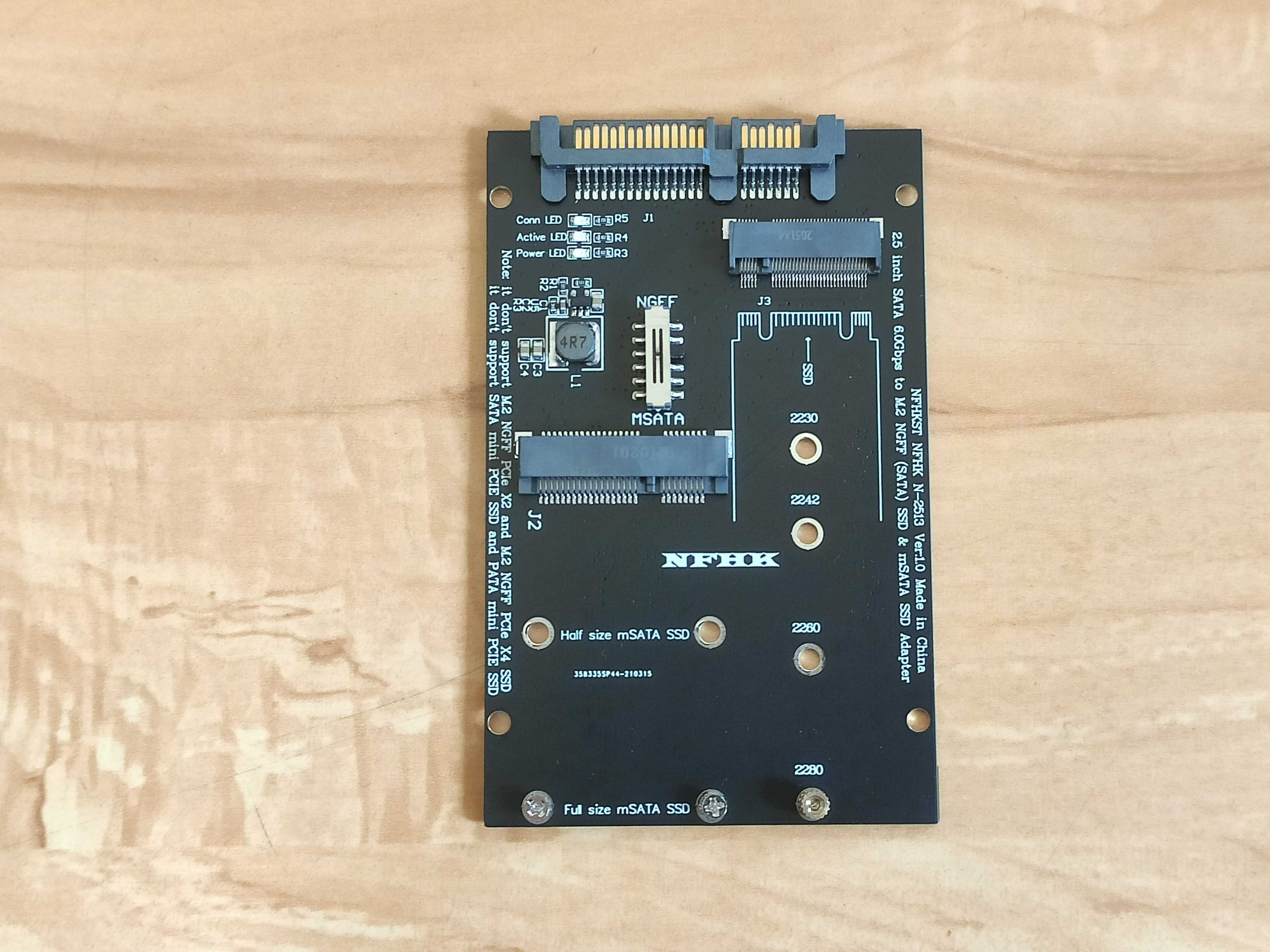 Адаптер переходник M.2 NGFF SATA SSD to SATA тип 2230/2242/2260/2280