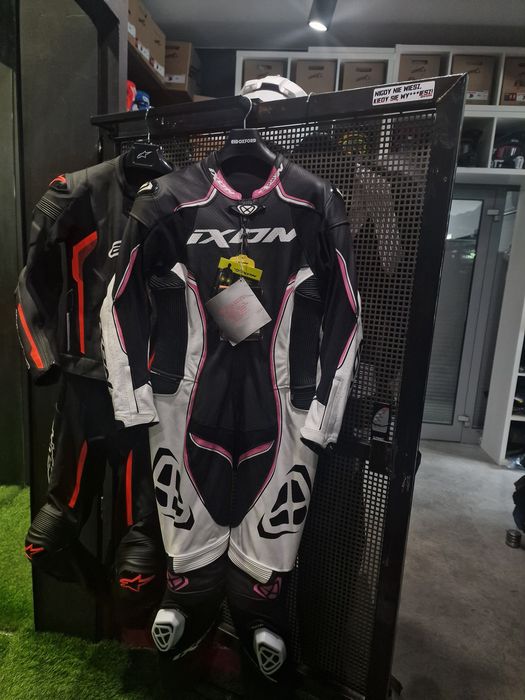 Kombinezon 1PC VORTEX LADY IXON czarny/biały/fuksja 'L !Sklep!