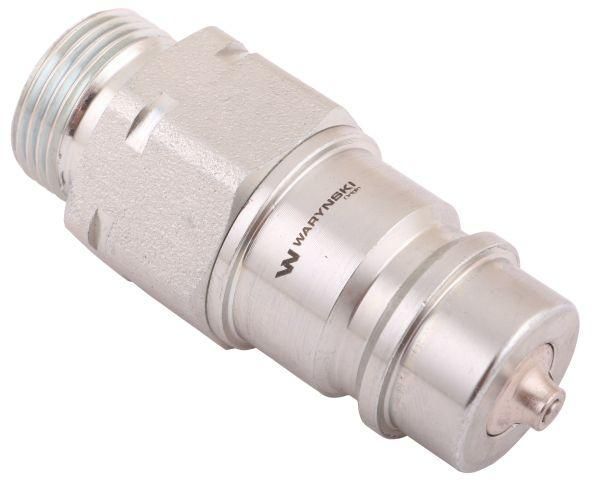 Szybkozłącze hydrauliczne wtyczka M22x1.5 gwint zew. EURO  Waryński