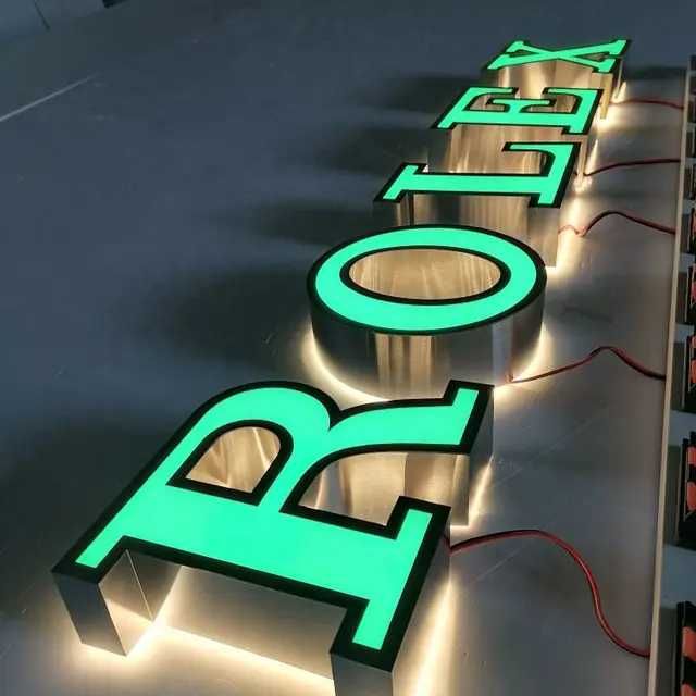 Letras Caixa de Luz 3D-Monobloco-LED-Halo-Reclames Luminosos Premium