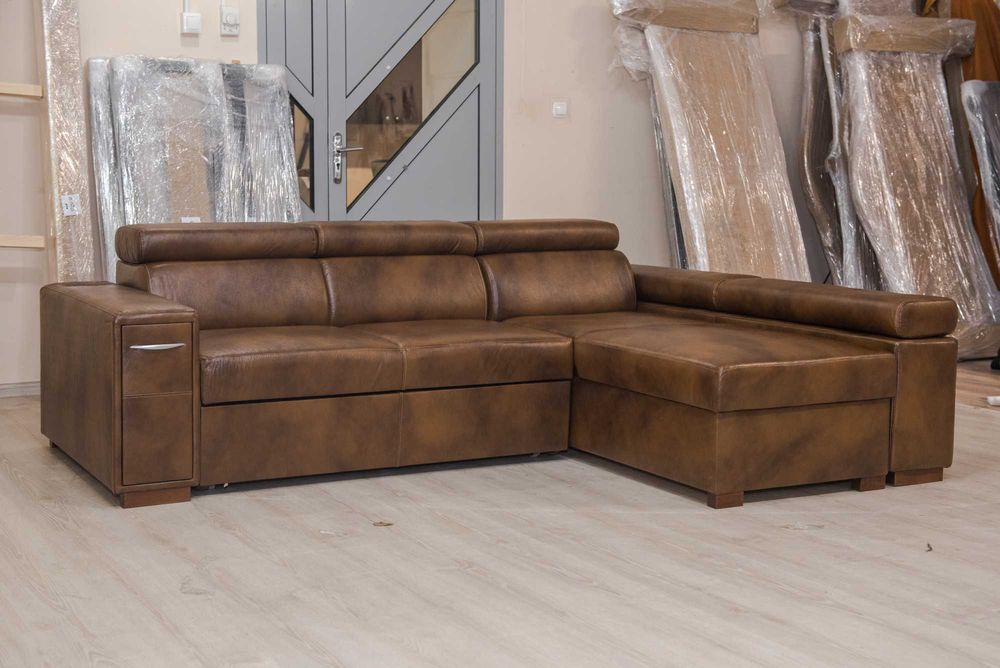 Narożnik Petra rozkładany  barek, zasilanie USB+230V dostępny od ręki