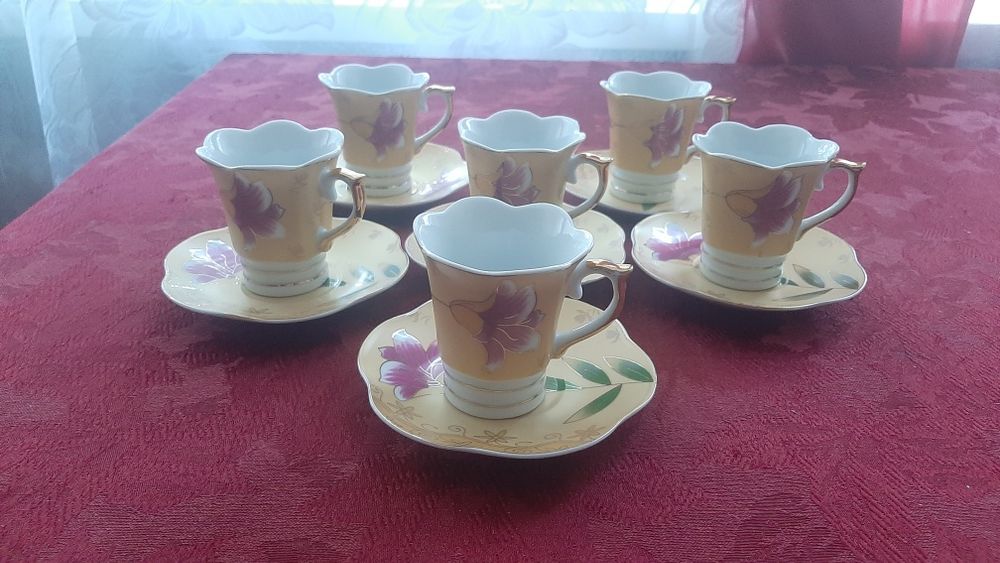 Золотоя Коллекция YAMASEN 24CT JAPAN Кофейные Пары