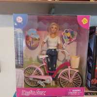 Lalka Barbie z rowerem Nowa