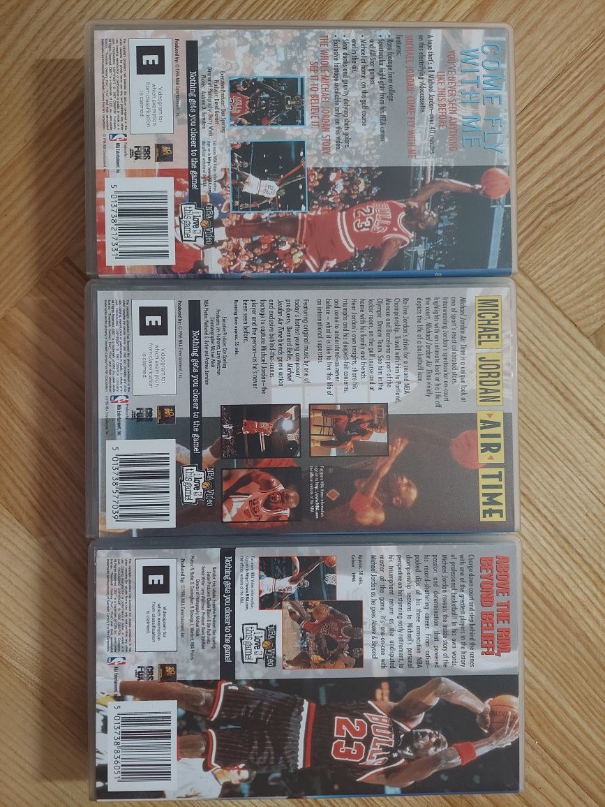 Michael Jordan The Ultimate Collection zestaw 3 kaset vhs