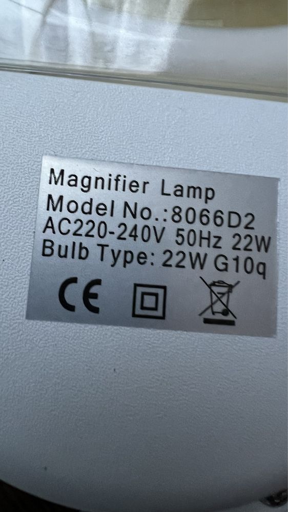 Лампа-лупа LED (настільна) Magnifier Lamp
