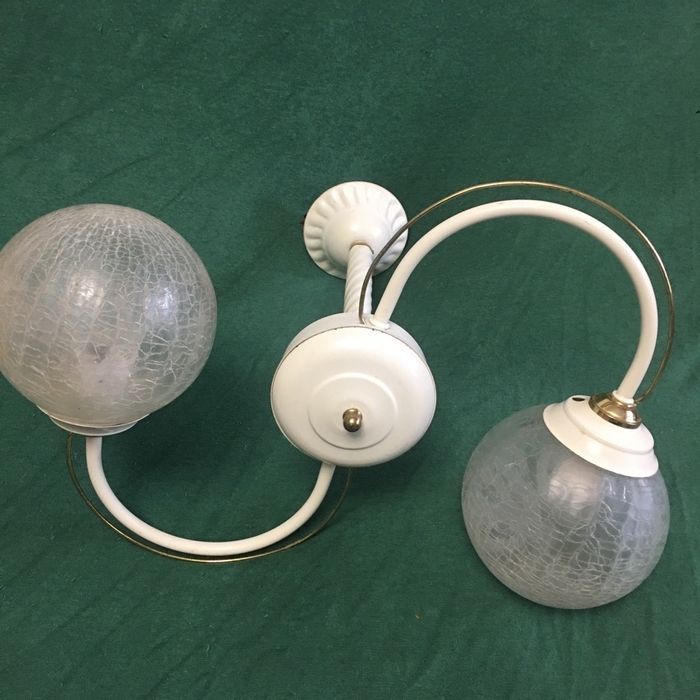 Стельова люстра на два плафони. Польща