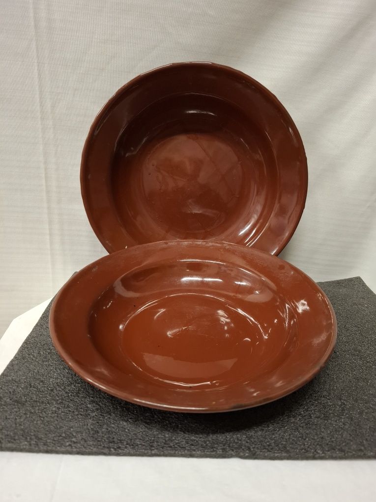 Emaliowane talerze 24cm prl