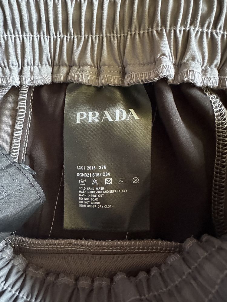 шорты прада prada nylon