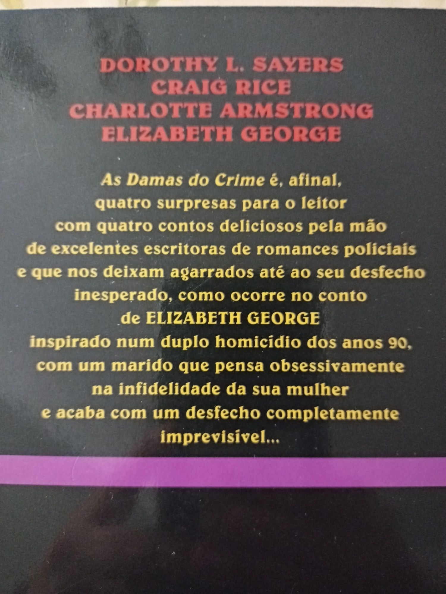 Livro"As Damas do crime"