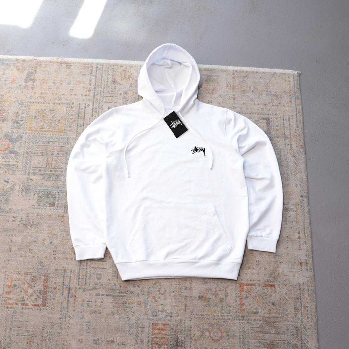 Худи Stussy Logo кофта стусси (худак stussy) (Чорна,Біла)ТОП якість