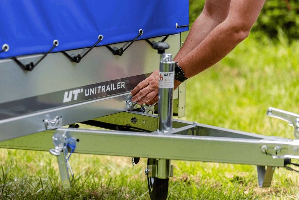 Przyczepka lekka 230x125 GARDEN 230 KIPP stelaż H-800 + pokrowiec