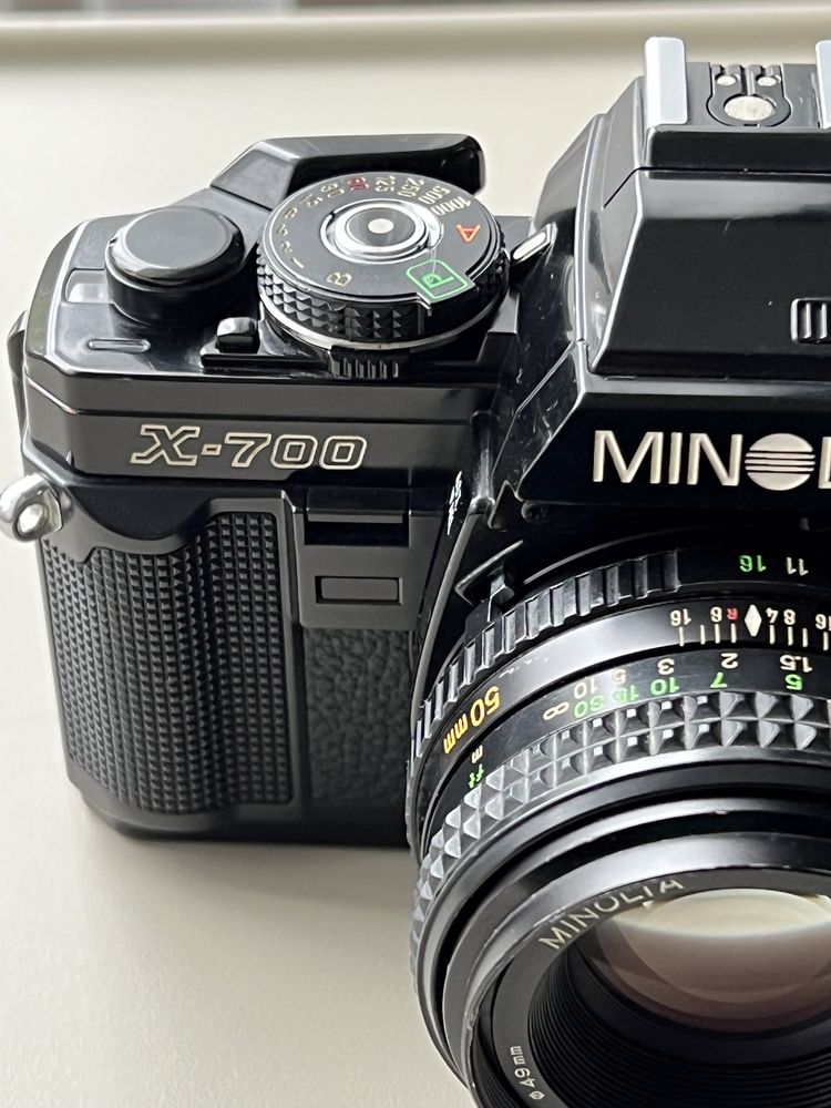 Aparat analogowy Minolta x700 + Rokkor 50mm 1.7 + Tokina 80-200 4.5