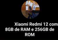 Xiaomi redmi 12 com 256 gb com garantia