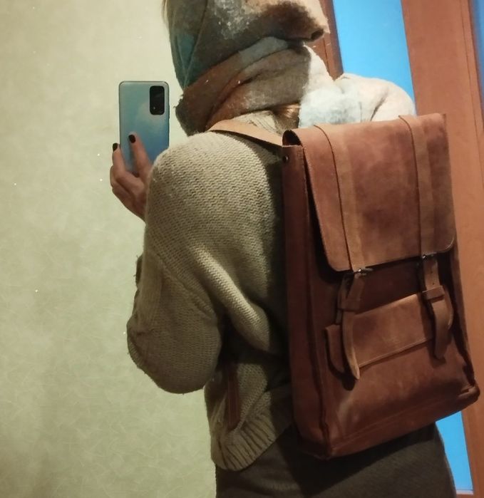 Шкіряний рюкзак наплічник Liberty