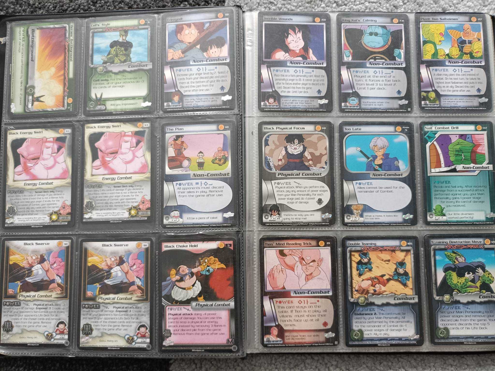 Dragon ball ccg, calutki klaser, karty dragon ball