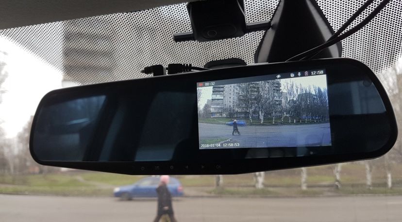 Дзеркало відеореєстратор на 2 камери 1080p/Зеркало видеорегистратор