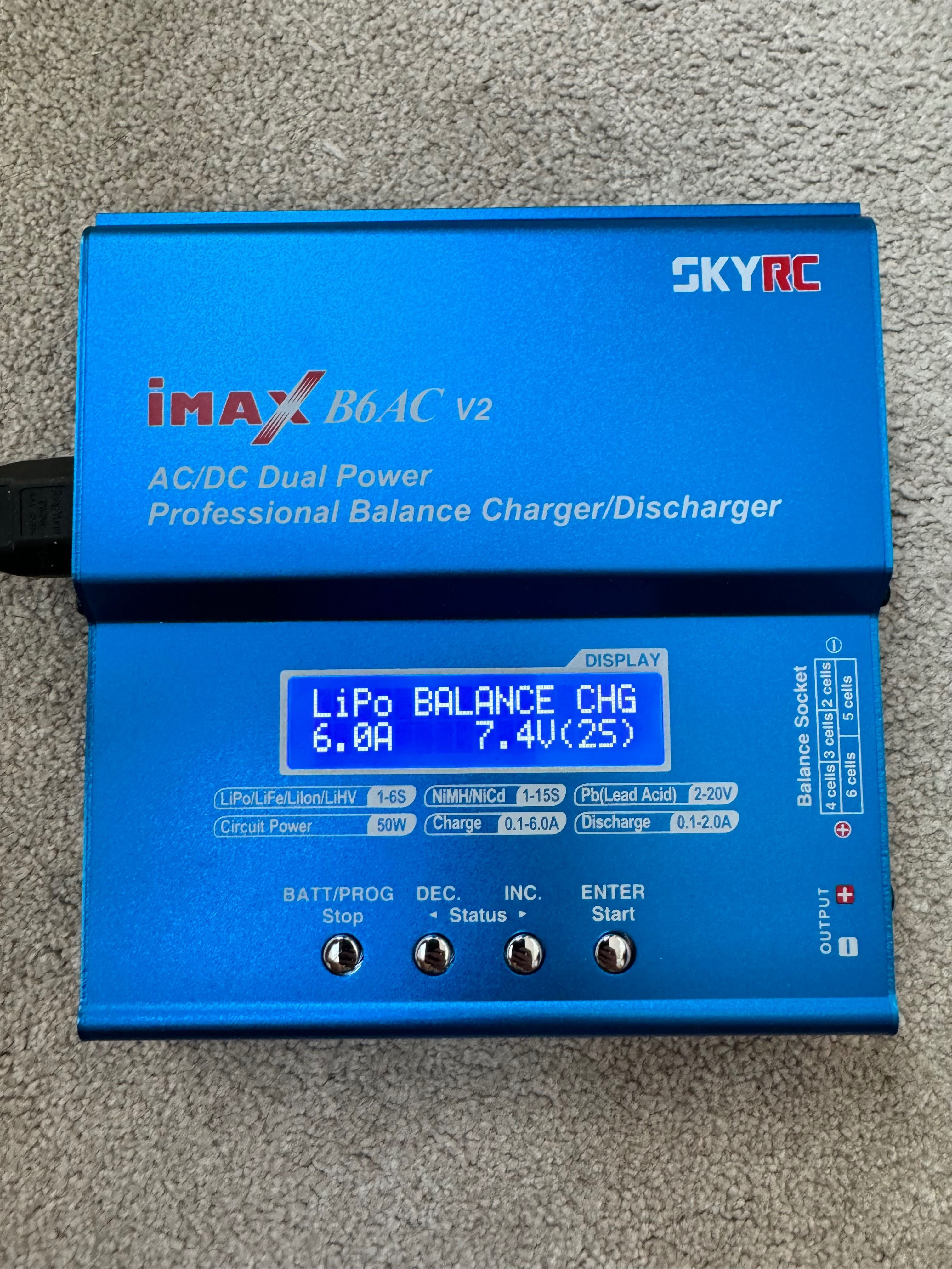 Oryginalna ładowarka SkyRC B6AC V2 Dual Power 50W 6A LiPo LiHv NiCd