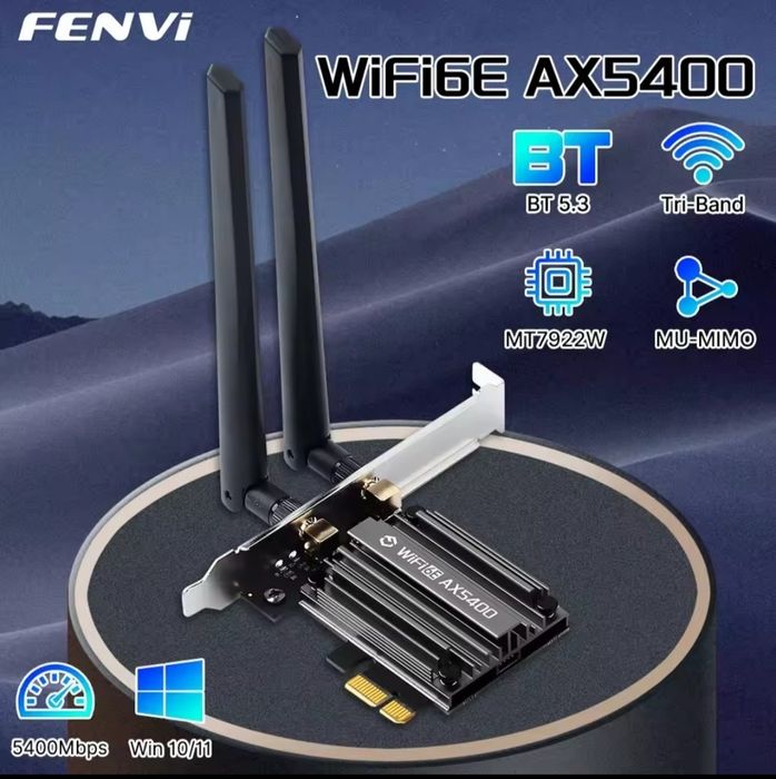 Мережева карта PCI-E Fenvi PCE-AC1200S,  AX3000 PCI-E